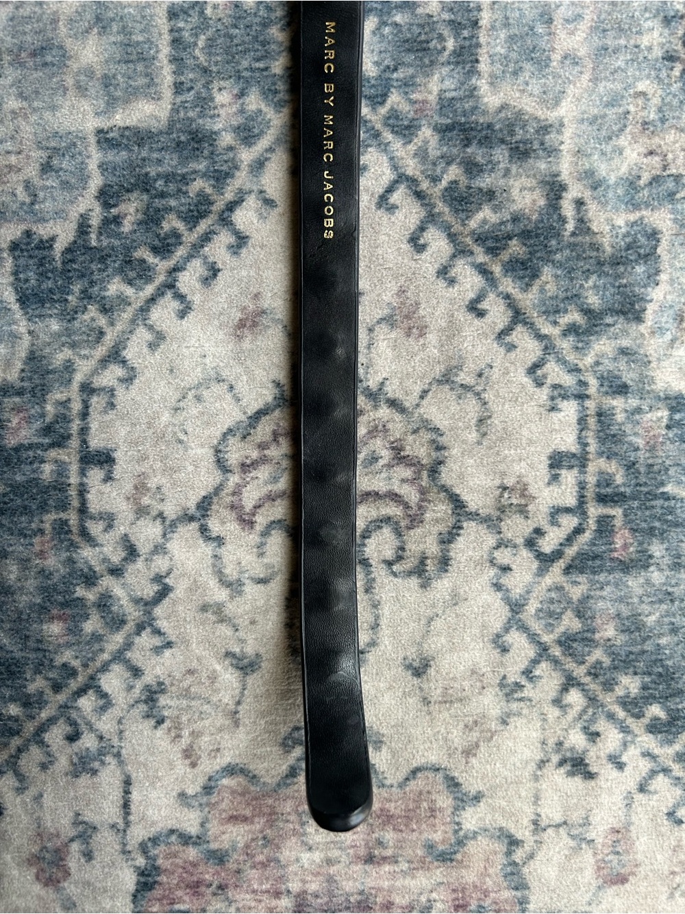 Marc by Marc Jacobs Gold & Black Enamel Spell Out Leather Bracelet/Choker - Picture 7 of 8